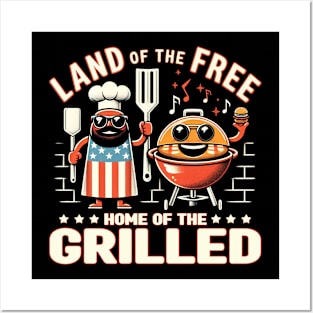 Land of the Free, Home of the Grilled - Memorial Day Posters and Art